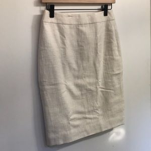 J. Crew Pencil linen cotton pencil skirt